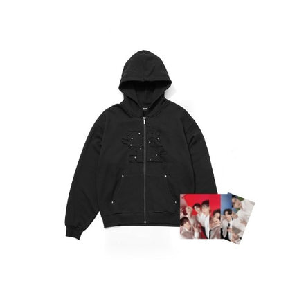 ENHYPEN Stud Zip-Up Hoodie — WALK THE LINE World Tour