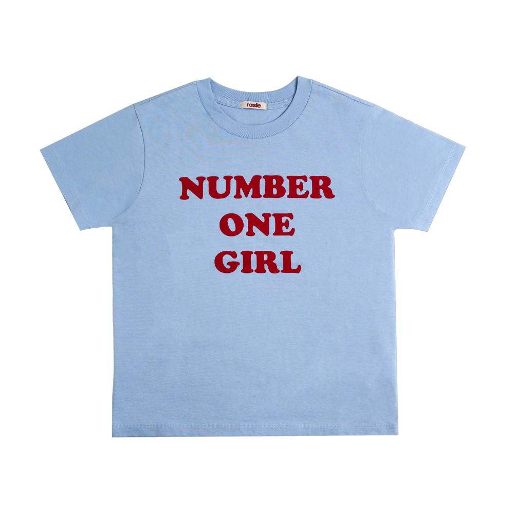 Rosie Number One Girl T-Shirt - Short Sleeve Crew Neck (One Size Fits Most)