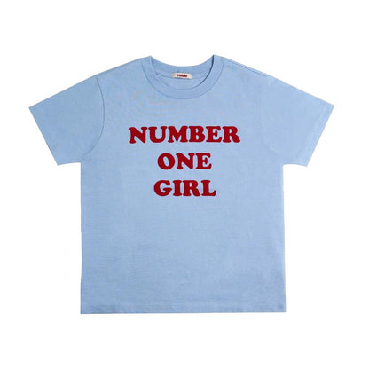 Rosie Number One Girl T-Shirt - Short Sleeve Crew Neck (One Size Fits Most)