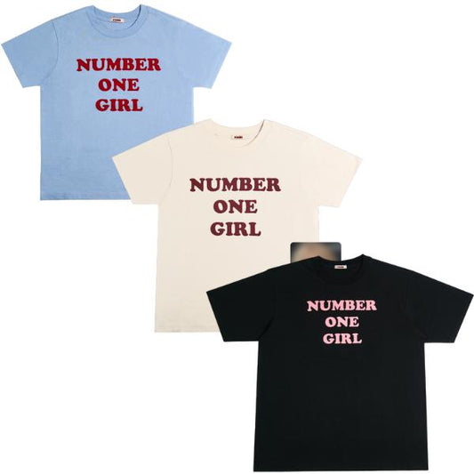 Rosie Number One Girl T-Shirt - Short Sleeve Crew Neck (One Size Fits Most)