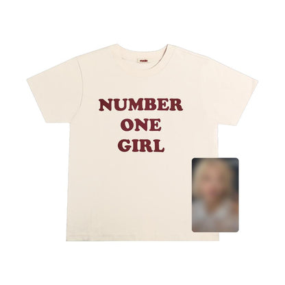 Rosie Number One Girl T-Shirt - Short Sleeve Crew Neck (One Size Fits Most)