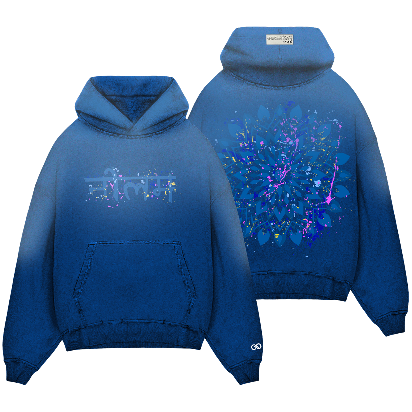 Ed Sheeran Sapphire Hoodie - Blue Hooded Sweatshirt with Front Pocket and Long Sleeves
