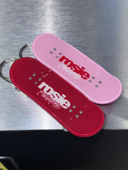 ROSÉ rosie Mini Finger Skateboard Keyring Bag Charm SG Singapore Exclusive (PINK or RED)